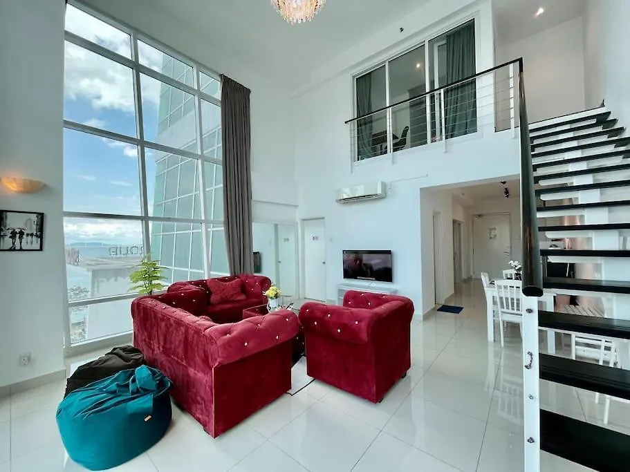Duplex Loft Maritime Suites Georgetown Karpal Singh Drive Sea City View